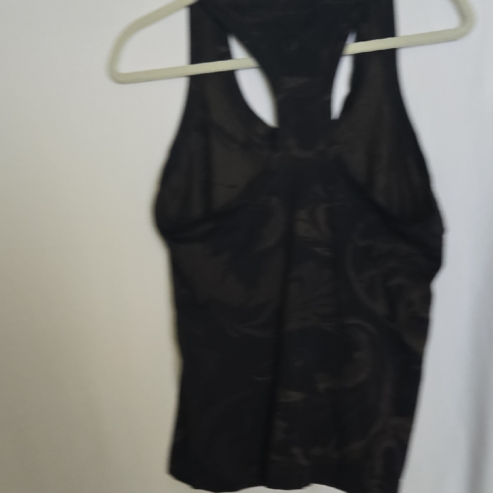 Athleta Black Patterned Tank Top - image 2